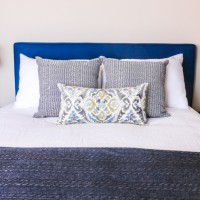Custom bed head & cushions